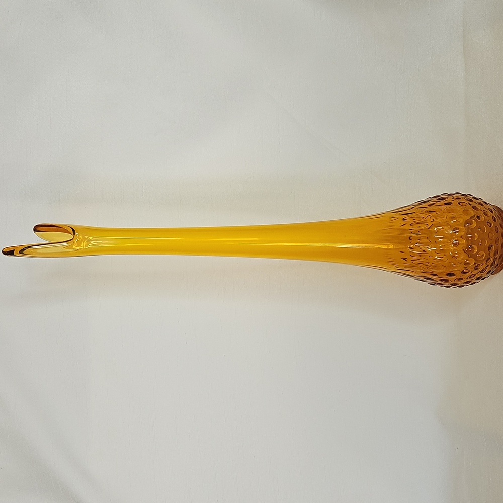 Fenton amber hobnail swung vase - Picture 2 of 5